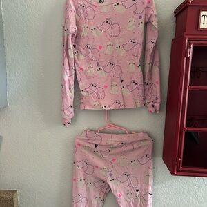 Place Pink and White Ghosty Pajama Set